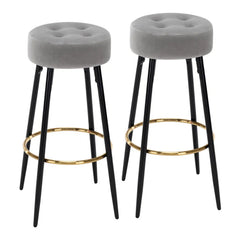 Plush Comfy Velvet Bar Stool / High Stool