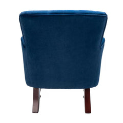 Detailed Tufted Super Comfy Velvet Lounge Chair