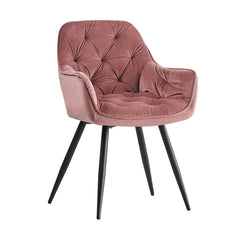 Comfy Padded Tufted Velvet Lounge Chair