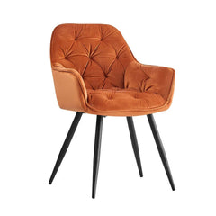 Comfy Padded Tufted Velvet Lounge Chair