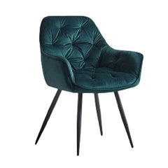 Comfy Padded Tufted Velvet Lounge Chair