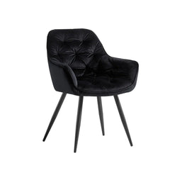 Comfy Padded Tufted Velvet Lounge Chair