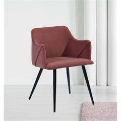 Cushiony Velvet Lounge Chair