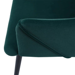 Cushiony Velvet Lounge Chair