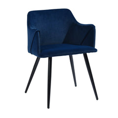 Cushiony Velvet Lounge Chair