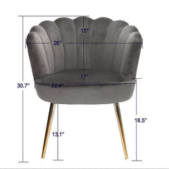 Crafted Shell Designer Lounge Chair