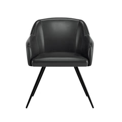 Aesthetic Black Velvet Accent Chair