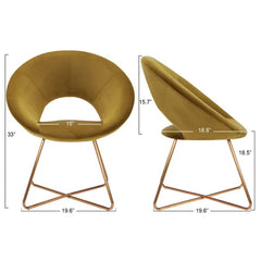 Edgy Shell Shaped Lounge Chair