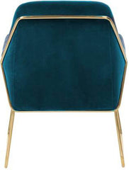 Lush Seagreen Glamorous Velvet Lounge Chair