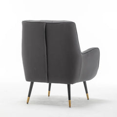 Classic Thick Padded Velvet Armchair with Cushion