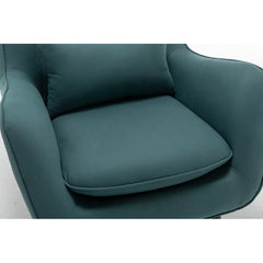 Classic Thick Padded Velvet Armchair with Cushion