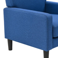 Standard Velvet Chair With Ottoman