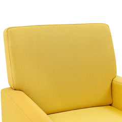 Standard Velvet Chair With Ottoman