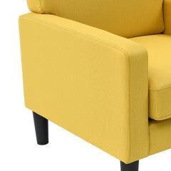 Standard Velvet Chair With Ottoman