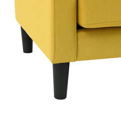 Standard Velvet Chair With Ottoman