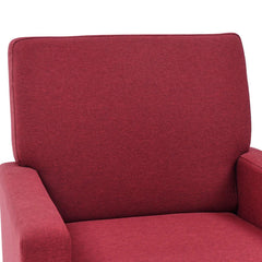 Standard Velvet Chair With Ottoman