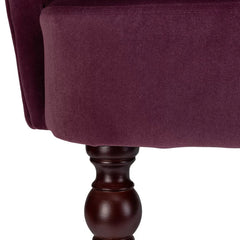 Detailed Tufted Super Comfy Velvet Lounge Chair