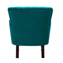 Detailed Tufted Super Comfy Velvet Lounge Chair