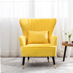 Chic Tufted Accent Chair With Cushion