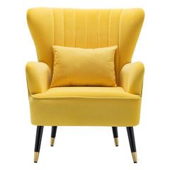 Chic Tufted Accent Chair With Cushion