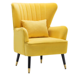 Chic Tufted Accent Chair With Cushion