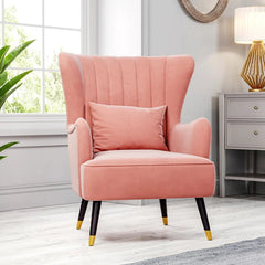 Chic Tufted Accent Chair With Cushion