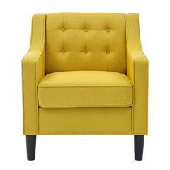 Tufted Comfy Lounge Chair With Ottoman