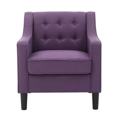 Tufted Comfy Lounge Chair With Ottoman