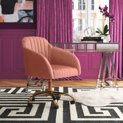 Refined Tufted Velvet Armchair With Golden Legs