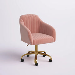 Refined Tufted Velvet Armchair With Golden Legs