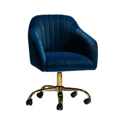 Refined Tufted Velvet Armchair With Golden Legs