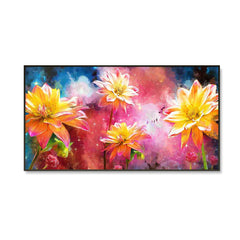 Modern Abstract Art of Flowers Canvas Wall Painting