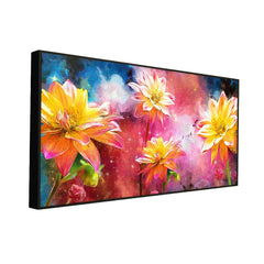 Modern Abstract Art of Flowers Canvas Wall Painting