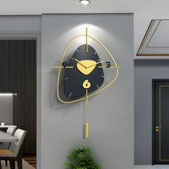 Ahmet Black Metal Wall Clock