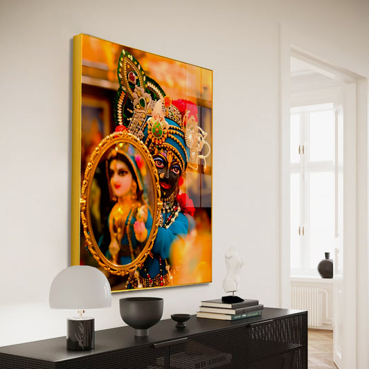 Beautiful Radha Krishna Canvas Printed Acrylic Wall Paintings