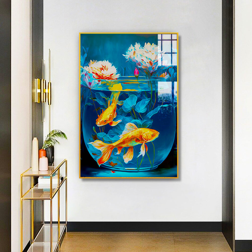 Gorgeous Goldfish  Acrylic painting