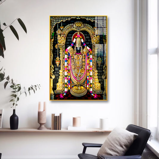 Devotional Tirupati Balaji Acrylic Wall Paintings to Brighten Your Walls