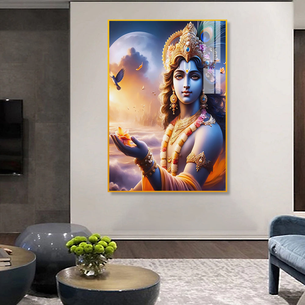 Beautiful Shri Krishna Acrylic Wall Paintings & Arts