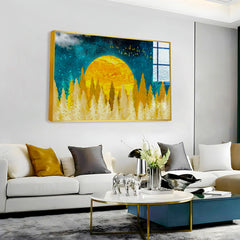 Beautiful Golden Sunrise Nature Acrylic Wall Paintings & Arts