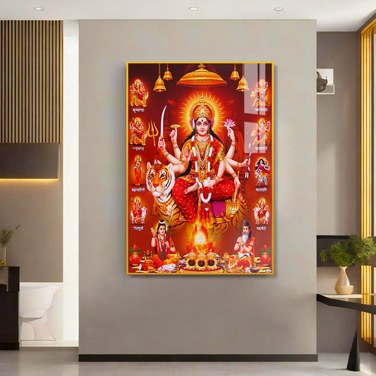 Goddess Maa Durga Bless Acrylic Wall Paintings & Arts