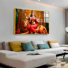 Blessing Mata Durga Hindu Goddess Acrylic Wall Paintings & Arts