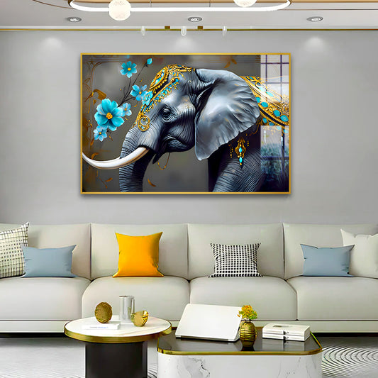 Beautiful Elephant Canvas Printed Acrylic Wall Paintings