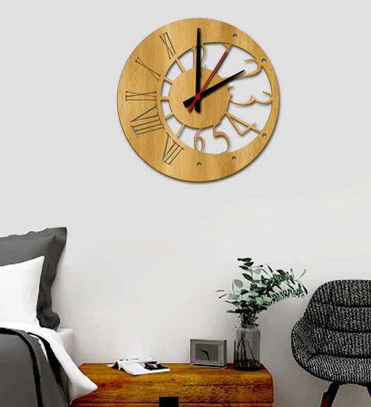 Modern Design MDF Analog Wall Clock