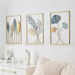 Floral Home Décor Metal Wall Art