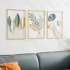 Floral Home Décor Metal Wall Art