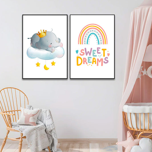 Cute Asthetic And Adorable for Kids Frame Set Of 2 3