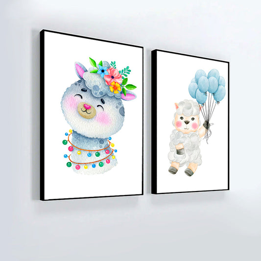 Cute Asthetic And Adorable for Kids Frame Set Of 2 1