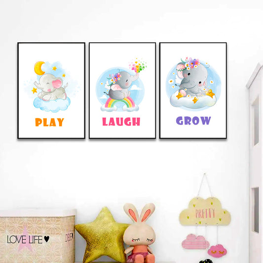 Cute Asthetic And Adorable for Kids Frame Set Of 3 3