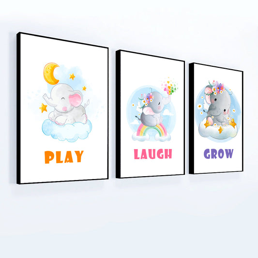 Cute Asthetic And Adorable for Kids Frame Set Of 3 3