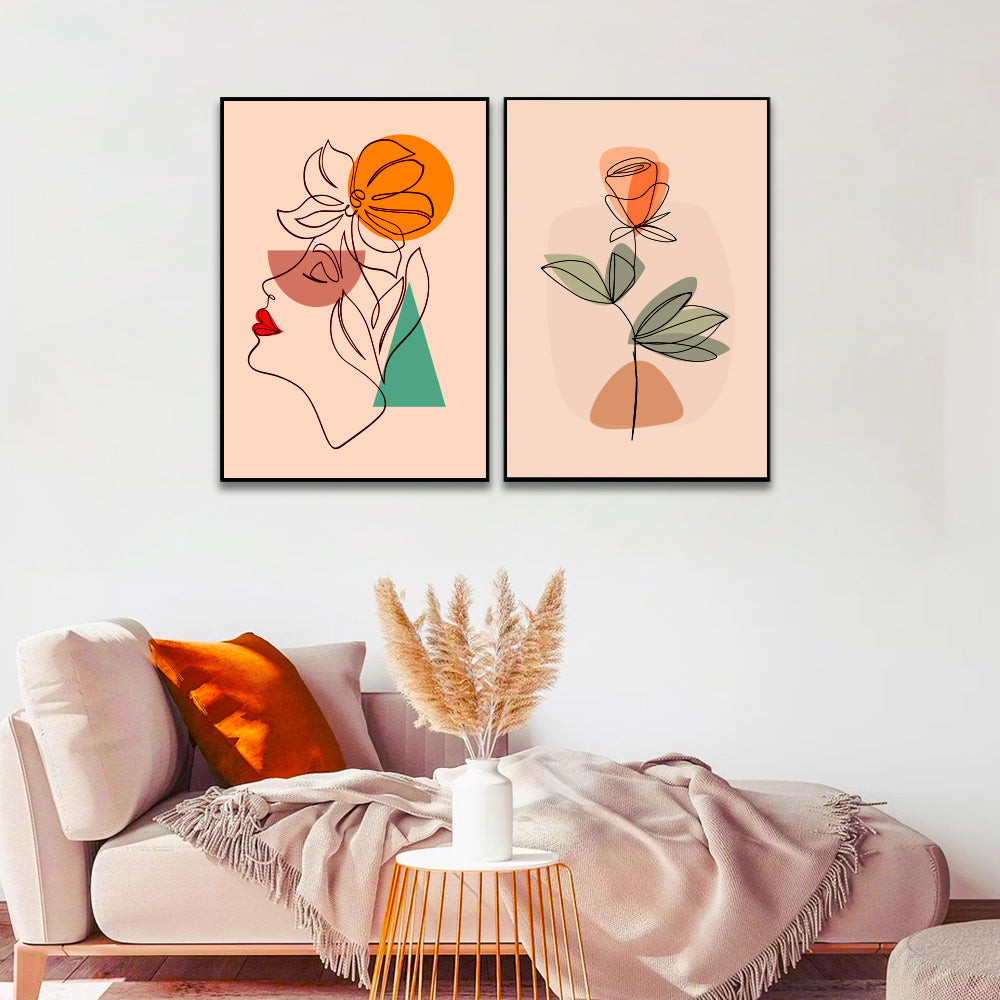 Bohemian Beautiful Aesthetic Poster for Wall Decor Wall Art Set of 2 13